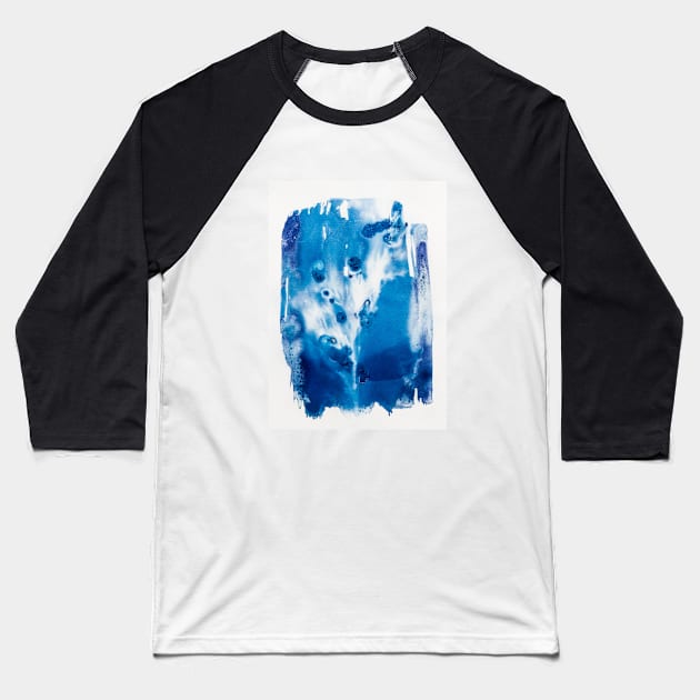 Cyanotype Baseball T-Shirt by IntraSomnium